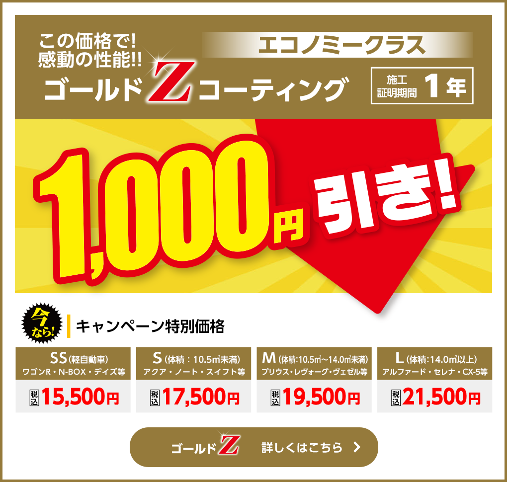ゴールドZコーティング