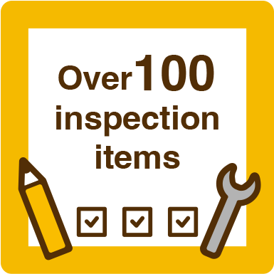Over 100 inspection items