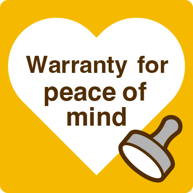 Warranty for peace of mind