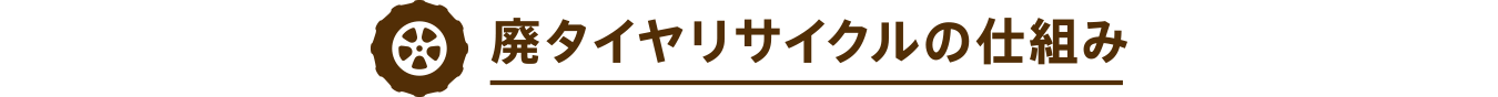 廃タイヤリサイクルの仕組み